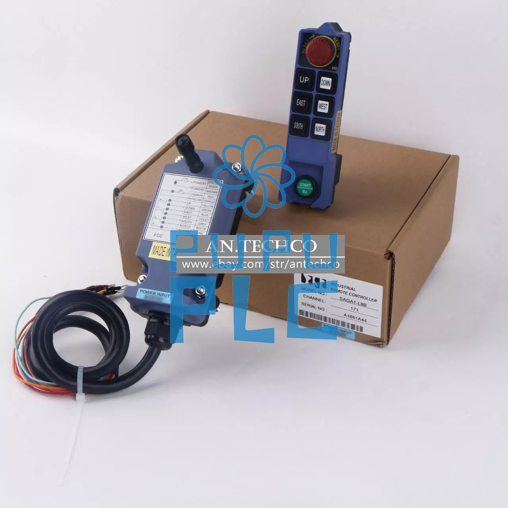SAGA1-L8B 1 Receiver + 1 Transmitter DC24V Crane Wireless Remote Controller