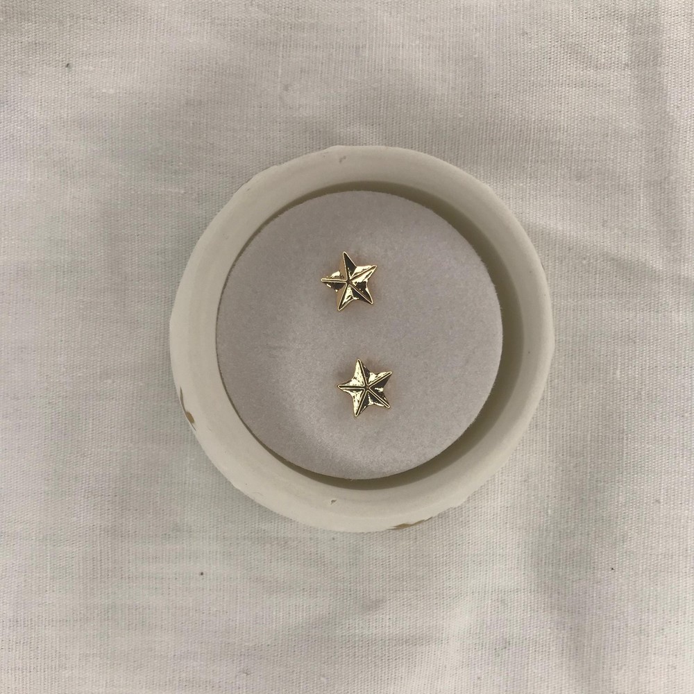 Gold-tone stud earrings for women