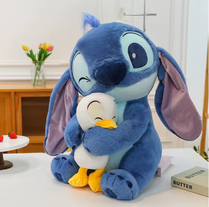 Disney Donald Duck Plush Stitch Hybrid Soft Cartoon Anime Doll Toy  