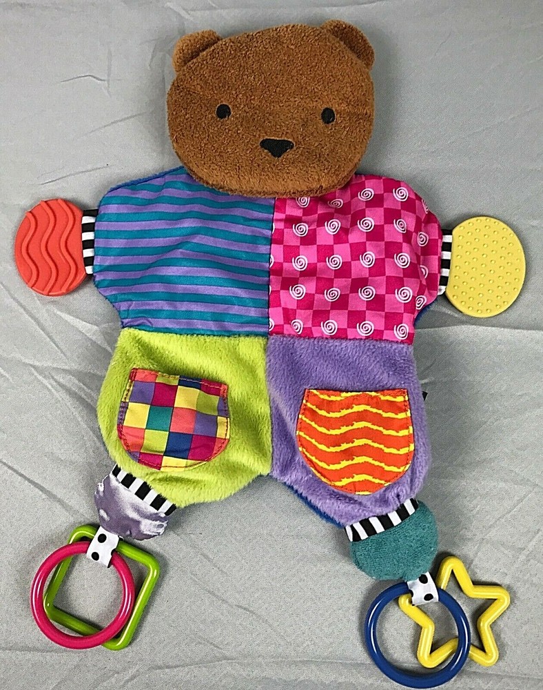 Kids Preferred Bear Security Blanket Amazing Baby Teether Development Sensory