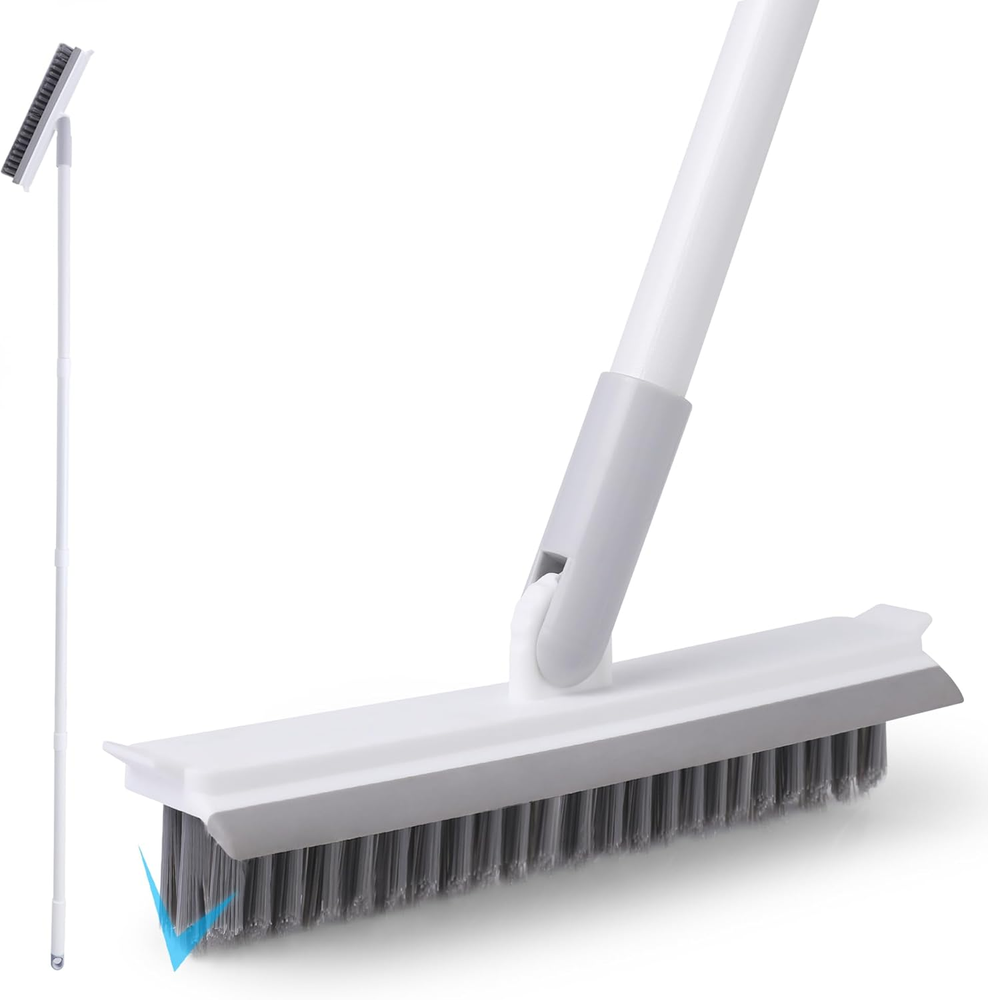 Grout Brush with Long Handle, Grout Cleaner for Tile Floors, Shower Tile Floor S