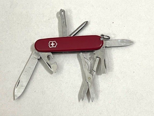 Victorinox Swiss Army Pocket Knife SUPER Tinker 91mm RED GREAT Pocket knife