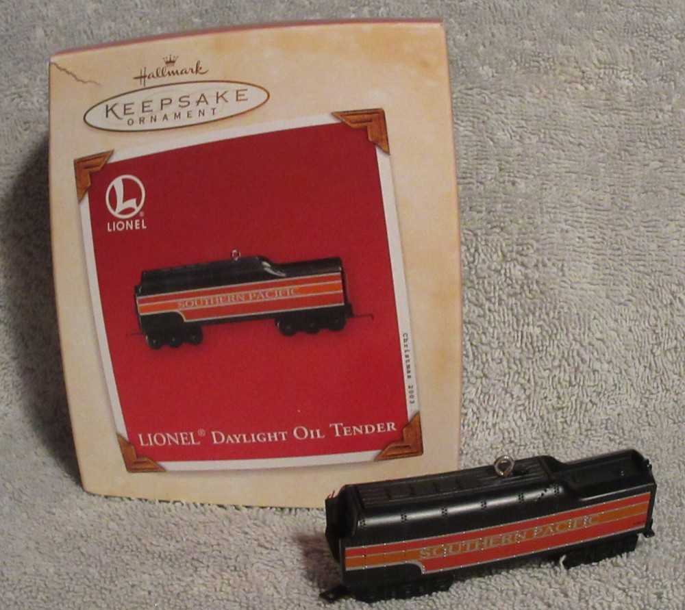 2003  Hallmark Lionel Daylight Oil Tender Train Die-Cast NIB Free Shipping