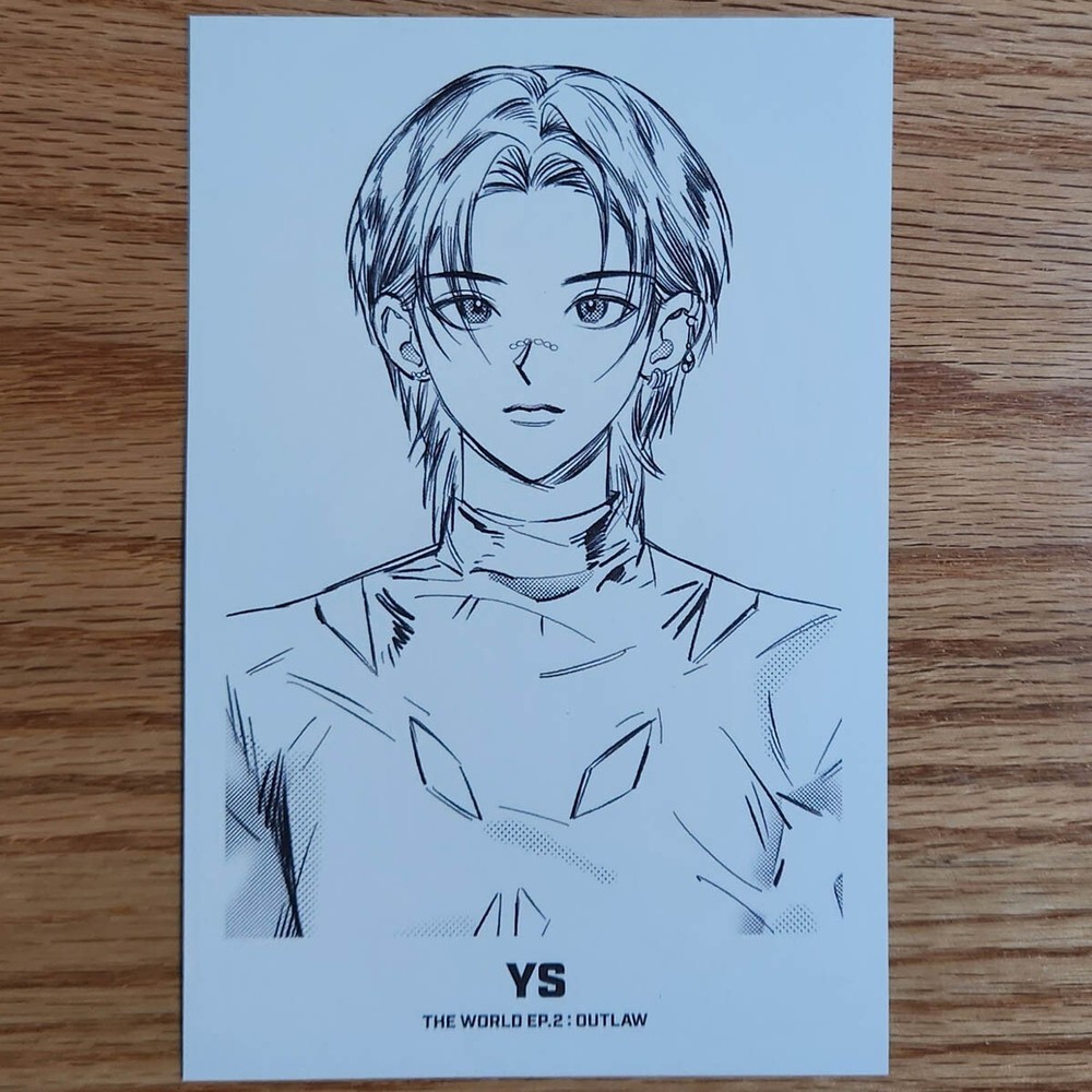 Yeo Sang Official Partner Card Ateez The World Ep.2 Outlaw Kpop Genuine
