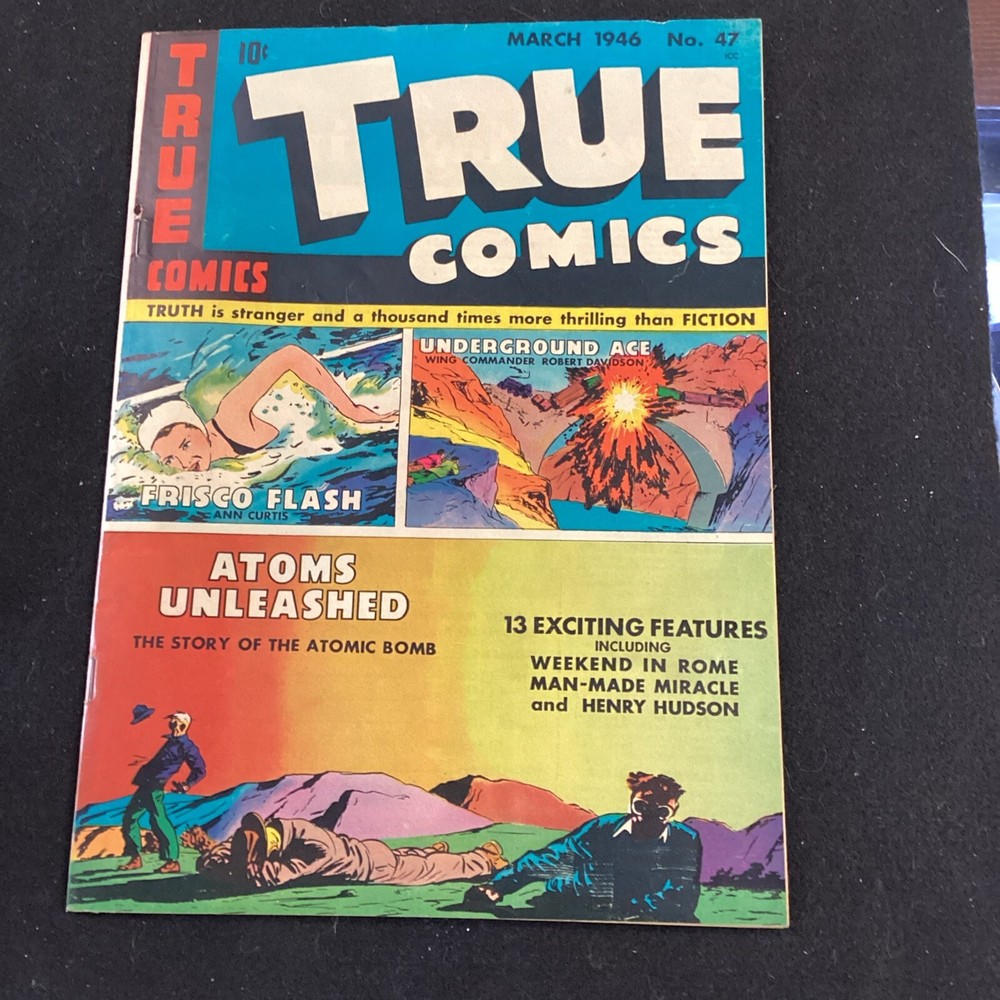 TRUE COMICS #47 VG/F 100% Complete And Connected Clean Flat Cover Must See