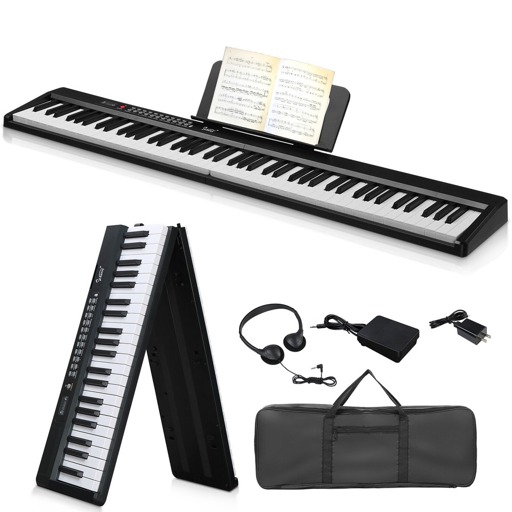 Glarry GPP-106 88 Key Folding Semi-Weighted Standard Keyboards Digital Piano