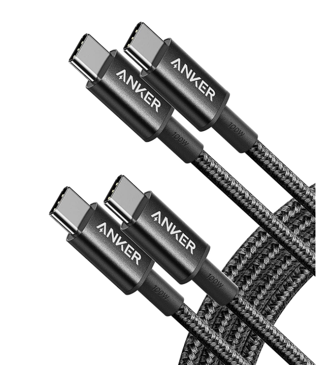 USB C to USB C Cable (6FT, 2Pack), Type-C 100W Charger Cord Fast Charging