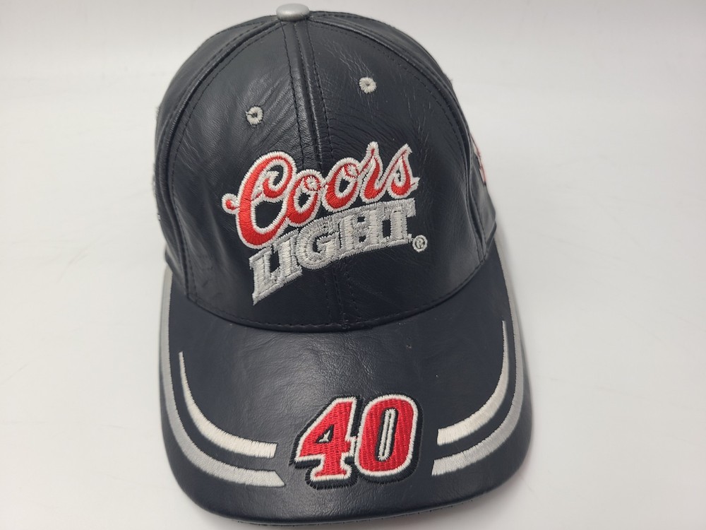 Vintage Sterling Marlin #40 Coors Light Leather Adjustable (Fits Small) Hat Cap