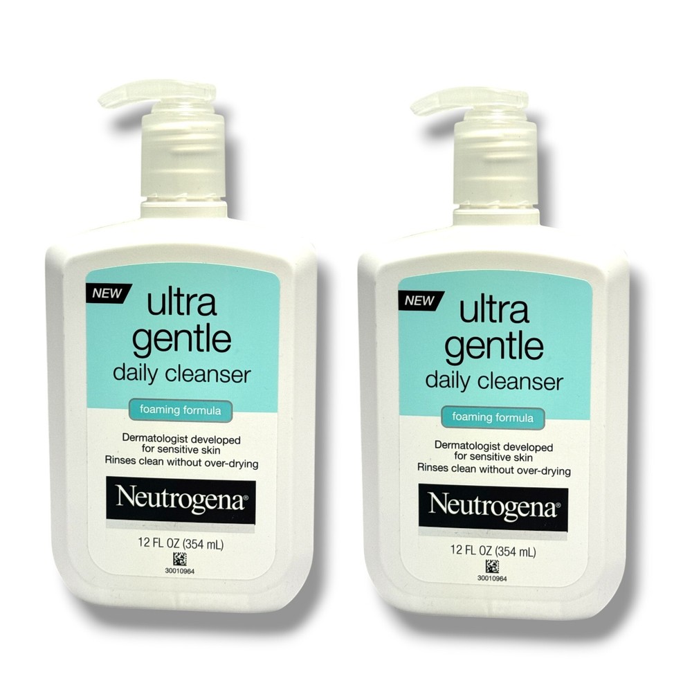 Neutrogena Ultra Gentle Foaming Cleanser 12oz 2-Pack Bundle