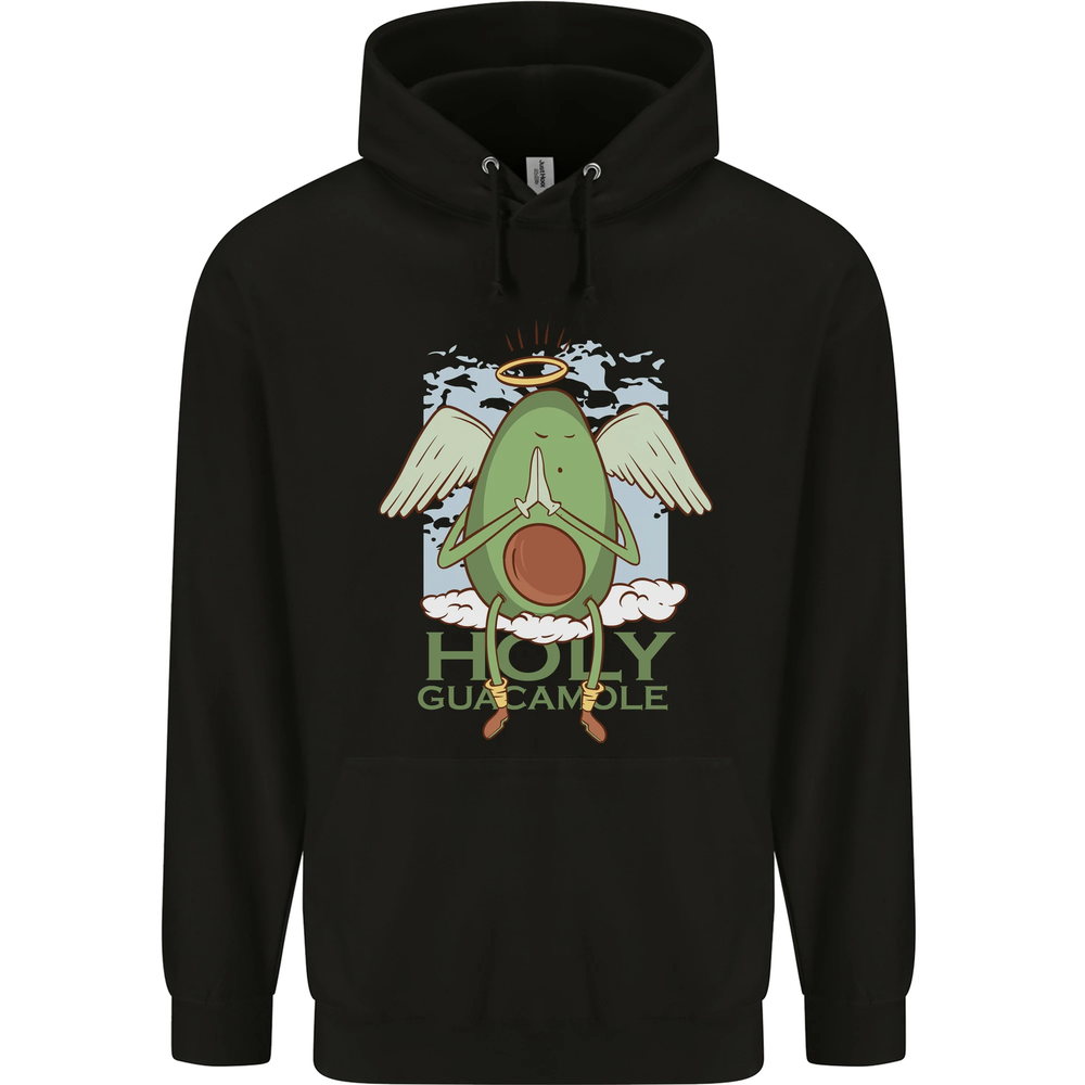 Holy Guacamole Funny Food Angel Mens 80% Cotton Hoodie
