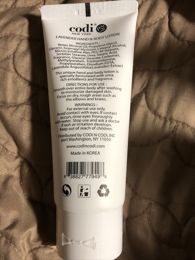 Codi New York Lavender  100ml 3.3 fl. oz. Hand & Body Lotion NEW