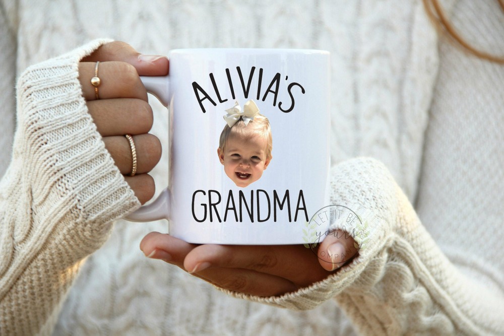 Personalized Grandparent Gift Baby Photo Gift Christmas Gift Photo Gift Coffee