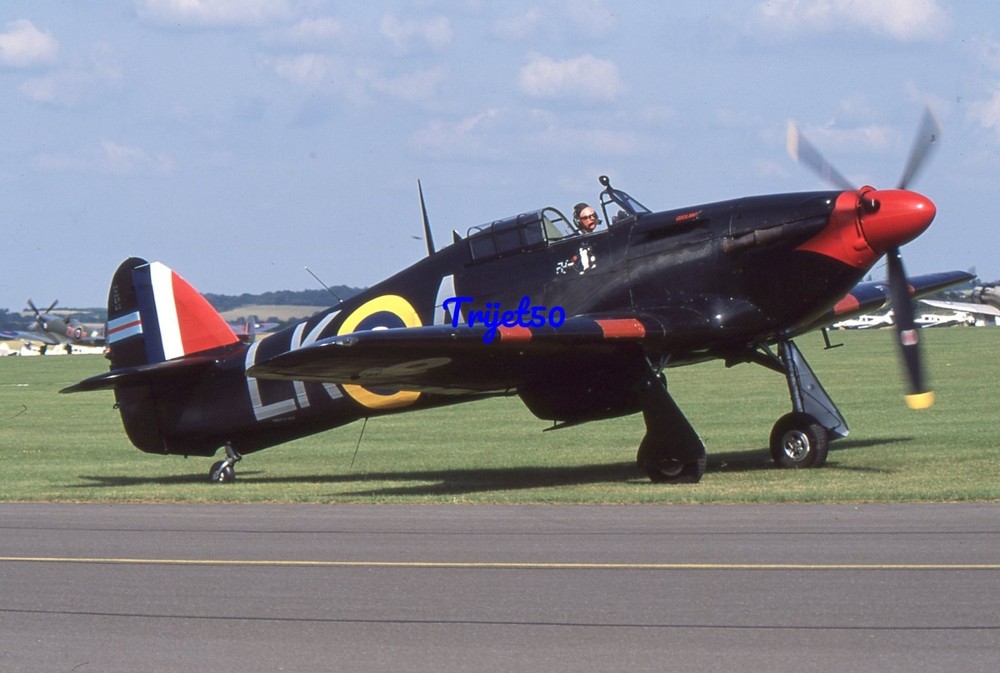 35mm Aircraft Slide Hurricane BD707 G-HURR Duxford 2005