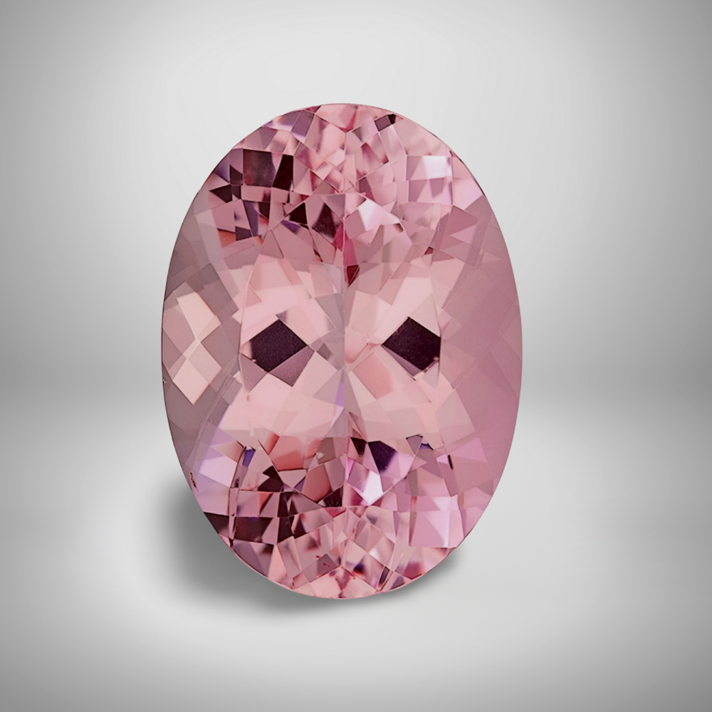 Morganite Oval Cut 1.21ct 8x6mm Loose Gemstone Sparkling Pink
