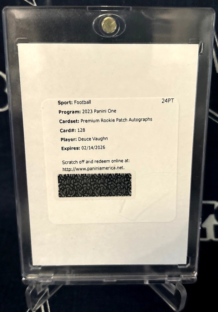 2023 Panini ONE PREMIUM Dallas Cowboys DEUCE VAUGHN Autograph AUTO JERSEY RPA #D