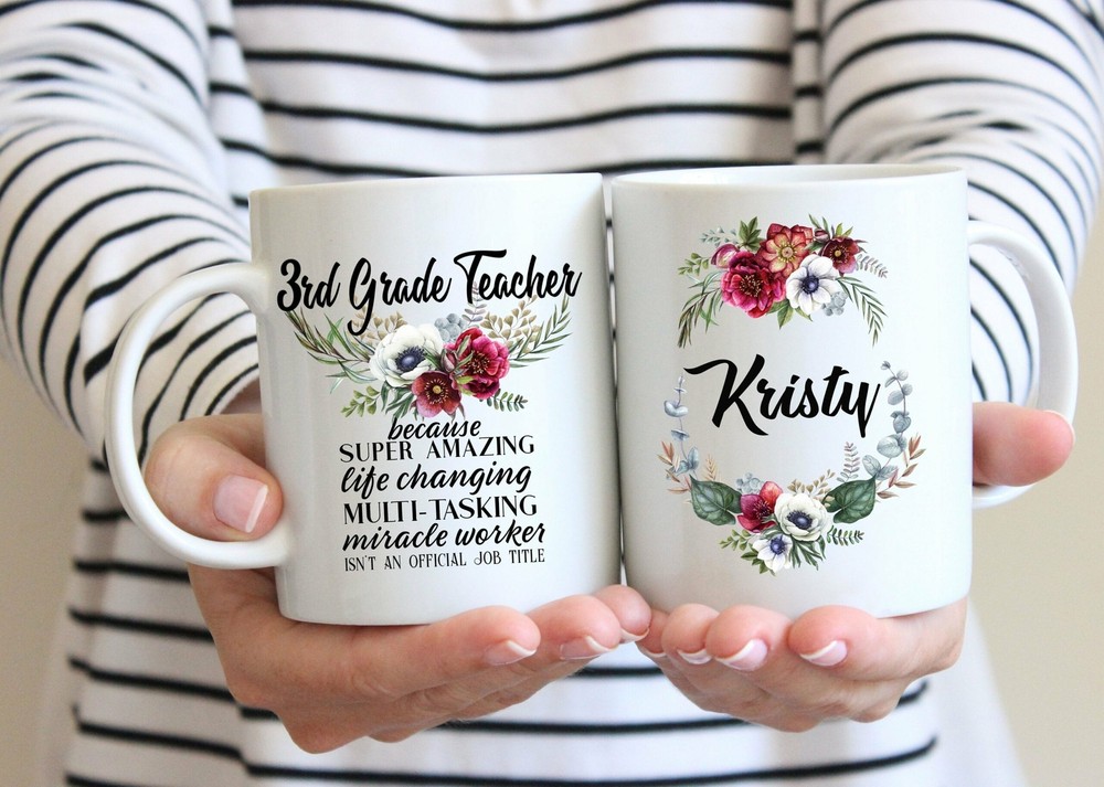 3rd Grade Teacher Gift Mug L Third Grade Elementary Teacher For Women L Thank