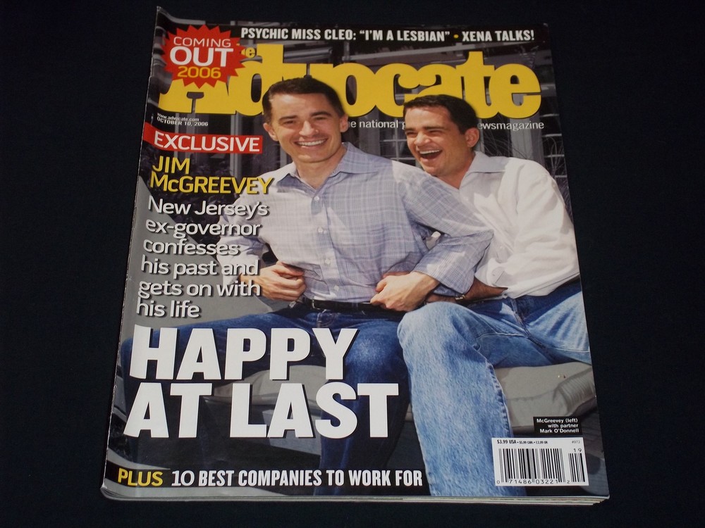 2006 OCTOBER 10 THE ADVOCATE MAGAZINE - MCGREEVY & MARK O'DONNELL COVER - H 6603