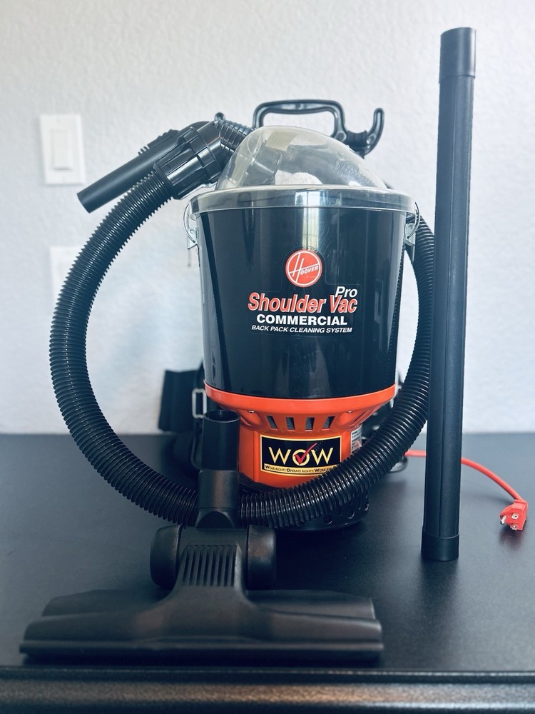 Hoover Shoulder Vac Pro C2401 Backpack Vacuum w/ Hose &Floor Tool Tested Working