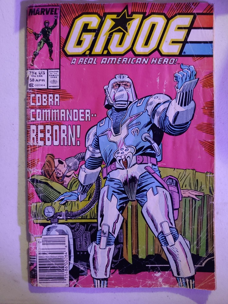 G.I. Joe A Real American Hero Issue 58 Action Adventure Comic
