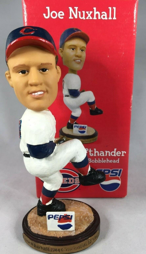 Joe Nuxhall Cincinnati Reds Baseball Bobblehead 2004 The OL' Lefthander Limited