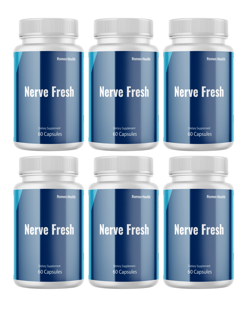 (6 Pack) Nerve Fresh Advanced Nerve Support Formula Maximum Strength
