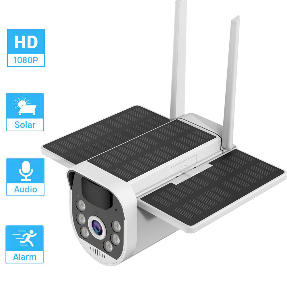 4G 1080P WiFi Folding Solar Surveillance Camera With Rechargeable Battery L9K0
