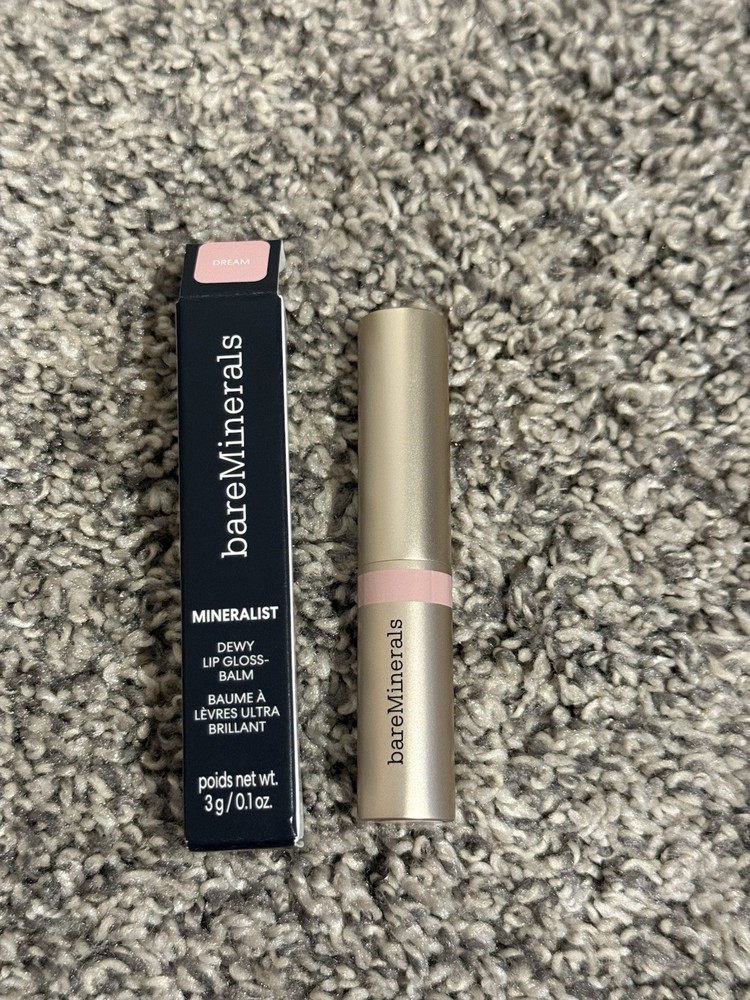 bareMinerals Mineralist 24hr Hydrating Dewy Lip Gloss-Balm DREAM 0.1oz New