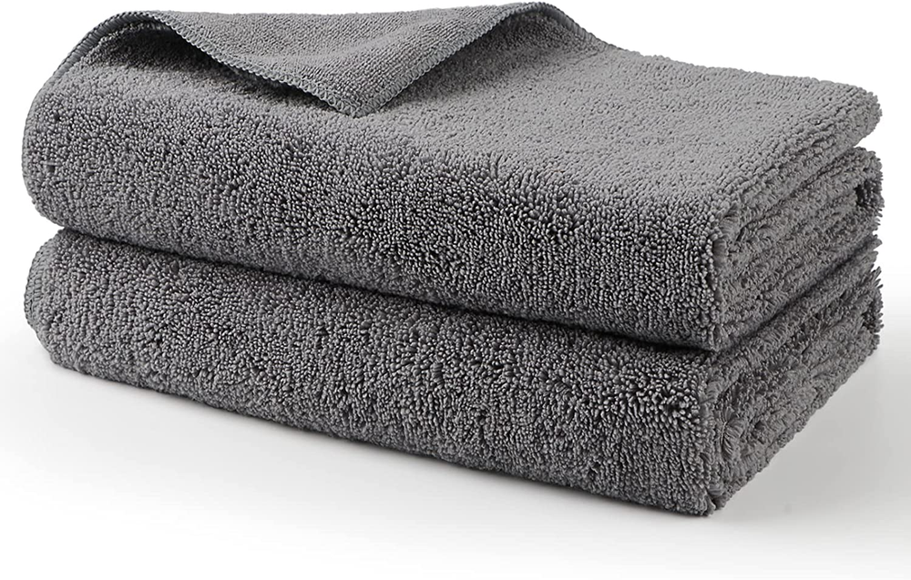 Premium Large Microfiber Car Drying Towels 2-Pack – Lint & Scratch Free