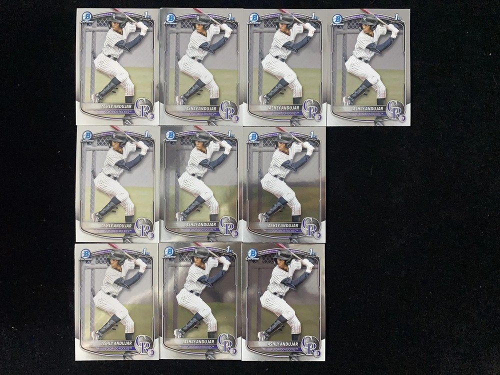 2025 Topps Bowman Chrome #BCP-20 Ashly Andujar 1st Rockies Lot*10 999