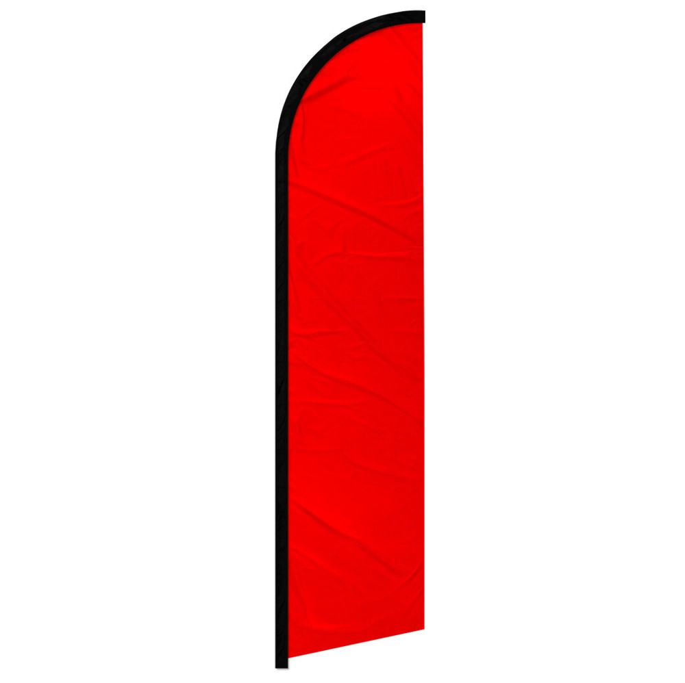 Vibrant Solid Red Windless Swooper Flag – Bold, Eye-Catching Red Flag for Outdoor Decor and Events