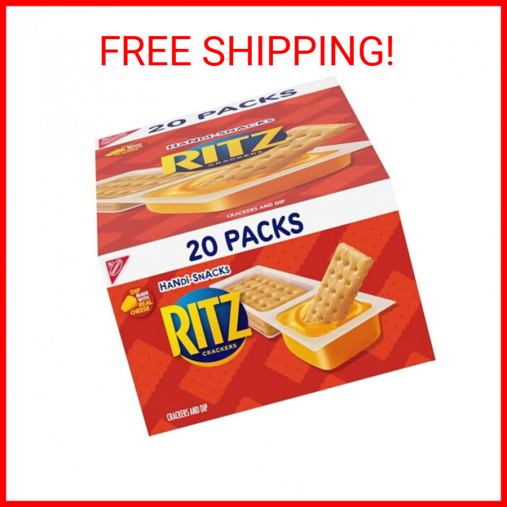 Handi-Snacks RITZ Crackers 'N Cheesy Dip Snack Packs, 20 Snack Packs