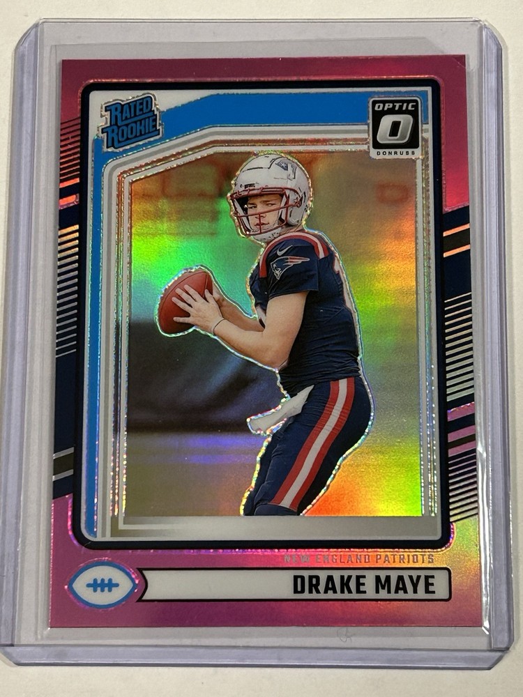 2024 Donruss Drake Maye Optic Rated Rookie Preview Pink #379