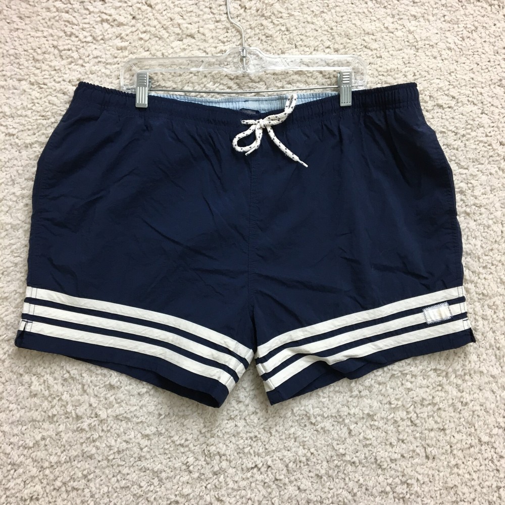 Tommy Hilfiger Trunks Shorts Extra Large Adult Navy Blue Swim Board Lined Men XL