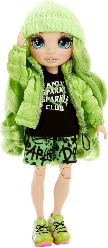 Rainbow Surprise Rainbow High Jade Hunter - Green Clothes Fashion Doll with 2 Co