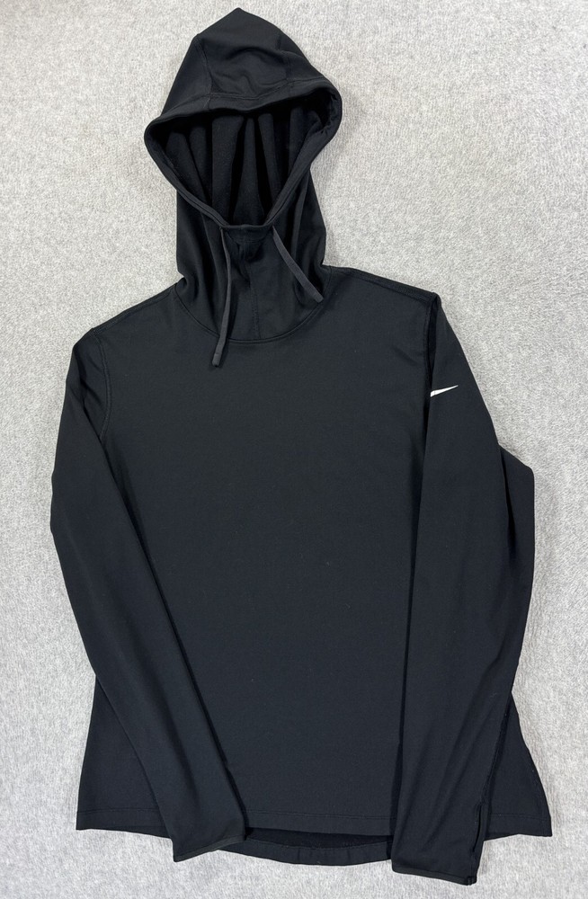 Nike Pro Dri Fit Light Compression Hoodie Pullover (Women's XL) Black