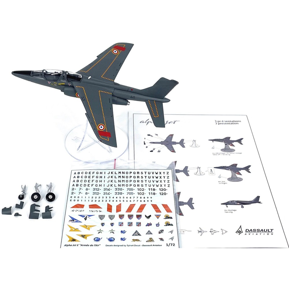 1/72 Scale Diecast Alloy French Alpha Jet Simulation Military Model Decoration