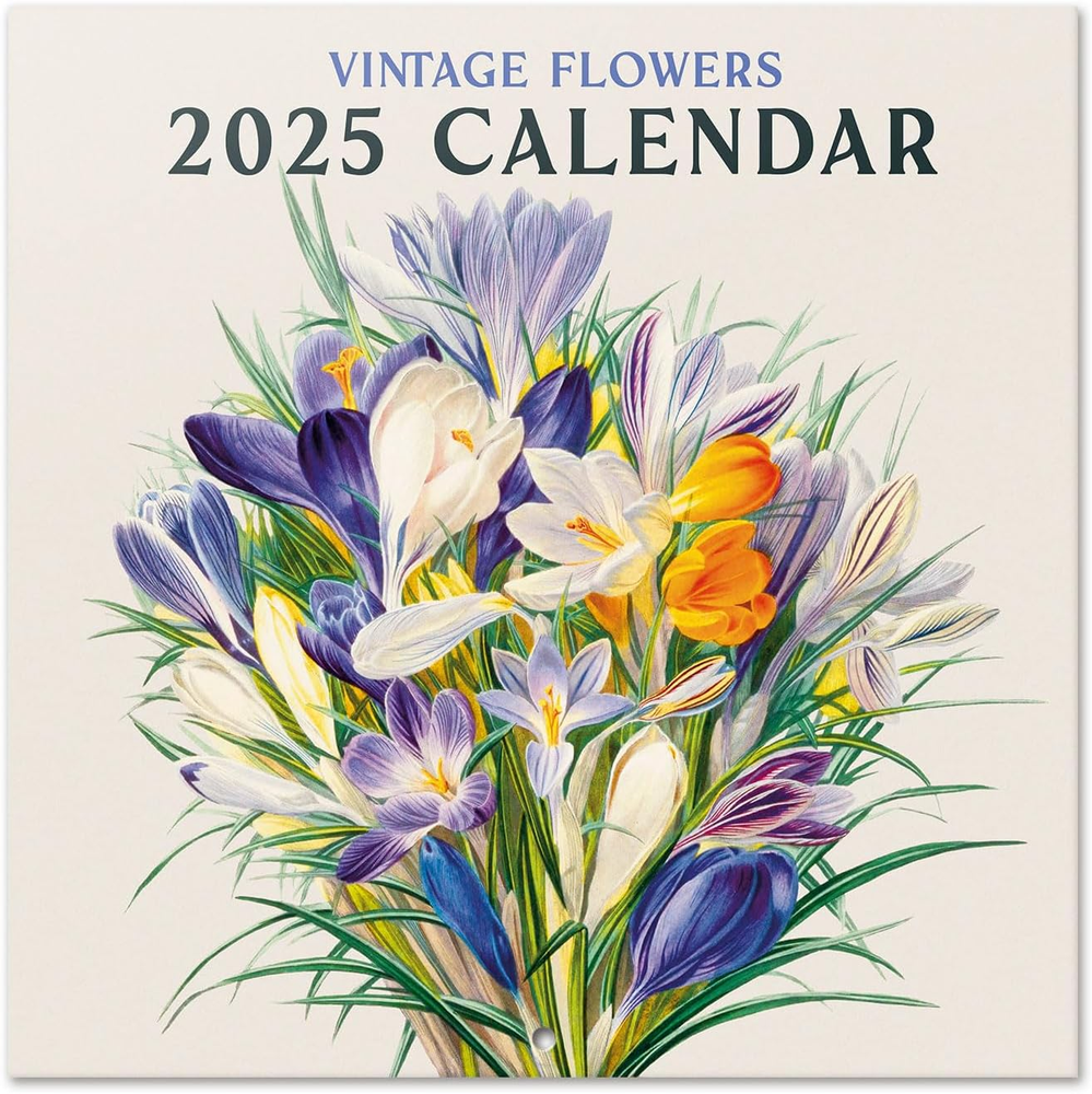 Botanical Wall Calendar 2025 12