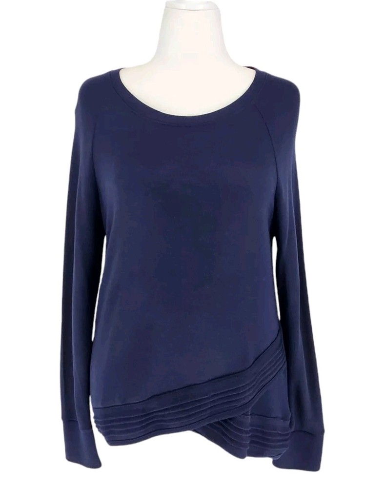 Active Life Activewear Top Womens Large Buttery Soft Asymmetrical Hem Athleisure