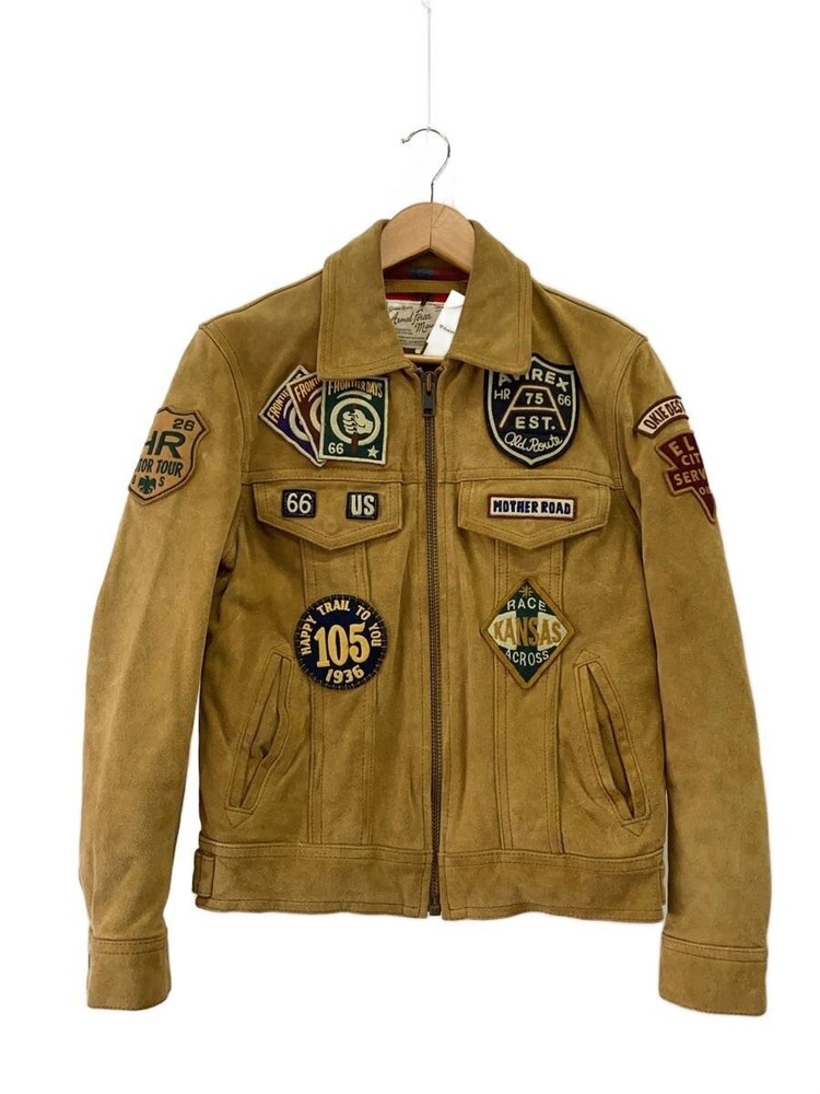 Avirex Leather Jacket Blouson/M/Cowhide/Cml/6121008// 7734