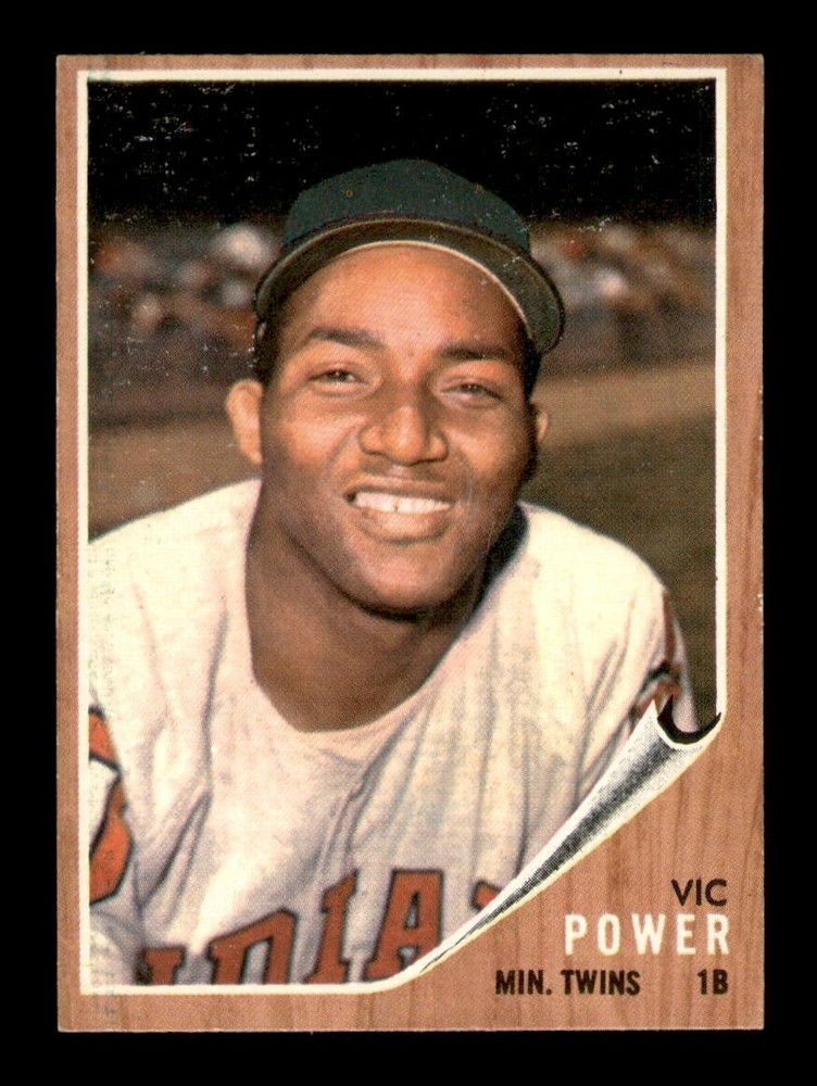 1962 Topps Set Break #445 Vic Power NM *OBGcards*