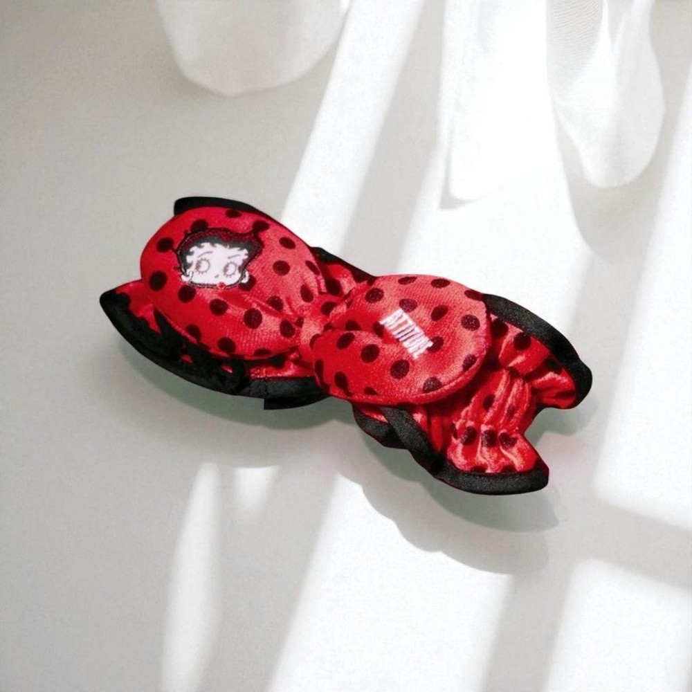 Betty Boop Red Black Polka Dot Headband for Spa & Makeup