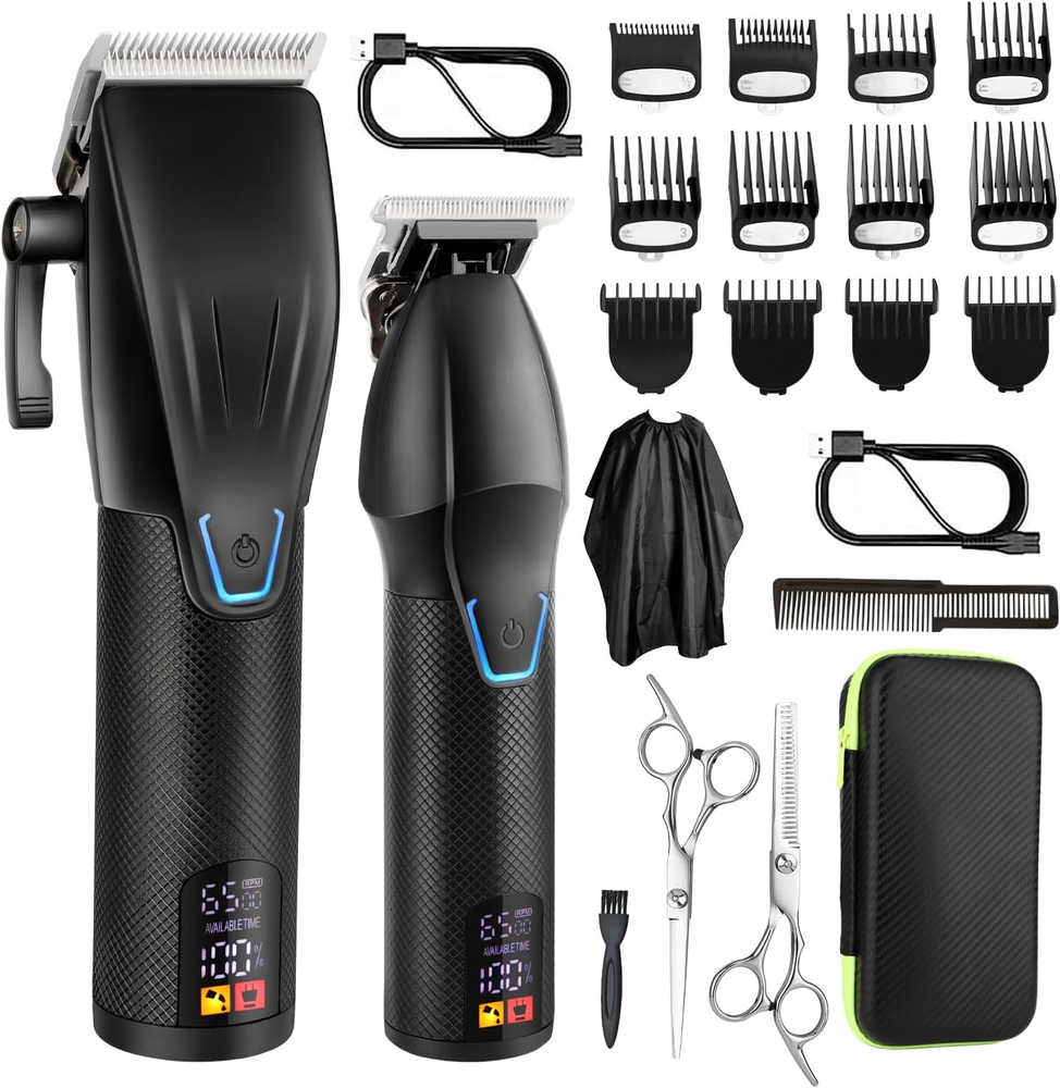Professional Hair Clippers Trimmer Kit,Cordless Hair Clippers for Men,Barber Fad