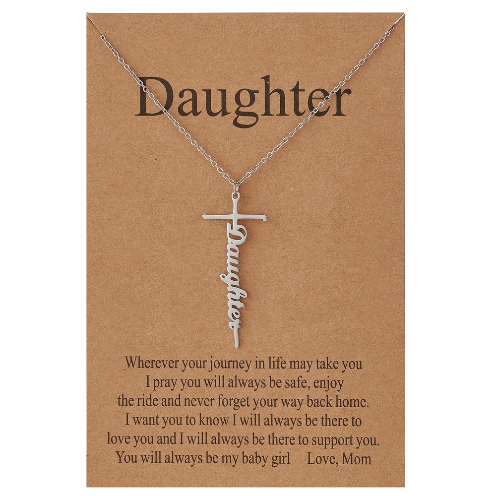 Daughter Gifts from Mother Daughter Cross Necklace for Women Religious Gifts ...