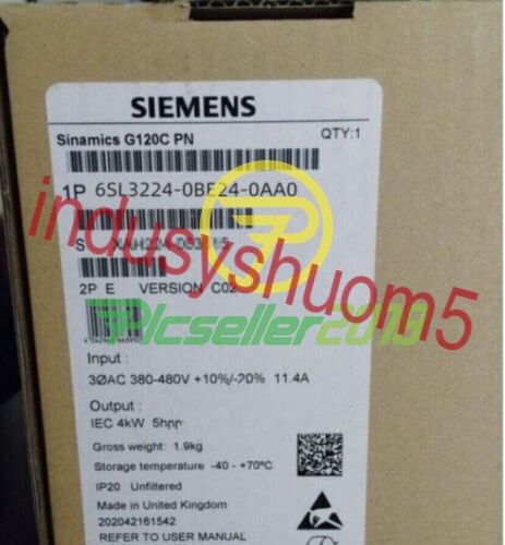 6SL3 224-0BE24-0AA0 NEW SIEMENS 6SL3224-0BE24-0AA0 G120 PM240 Power Module