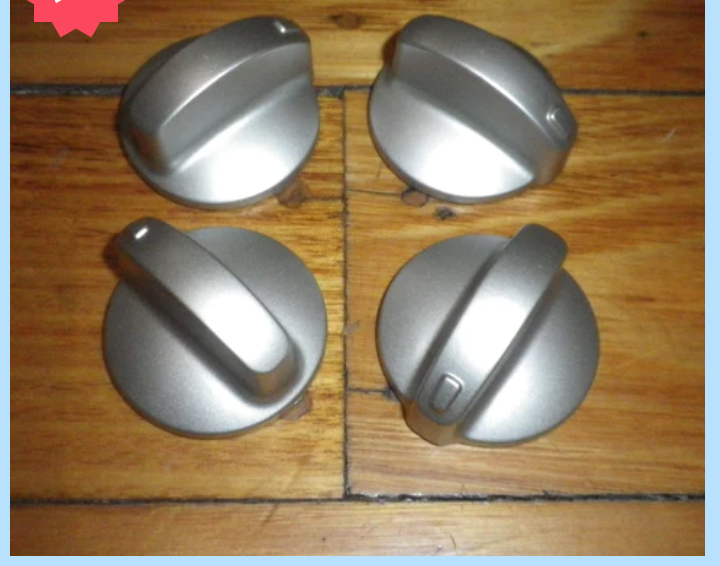 4 X ELECTROLUX WESTINGHOUSE  KNOB STAINLESS STEEL LOOK CGN475S  GON474S GON476S,