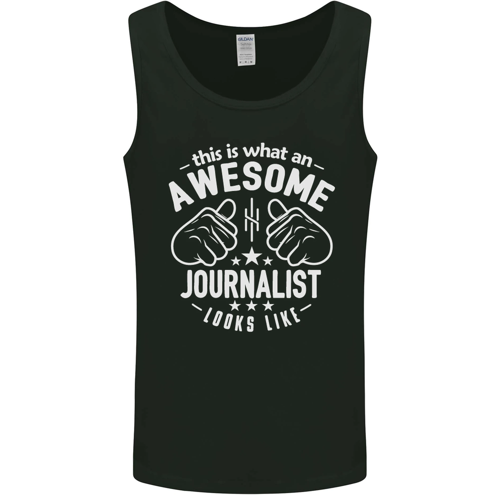 This Is What an Awesome Journalist Looks Like Mens Vest Tank Top