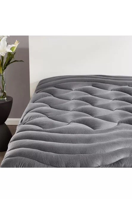 SLEEP ZONE Cooling Mattress Topper California King, Premium Zoned Cool Mattress