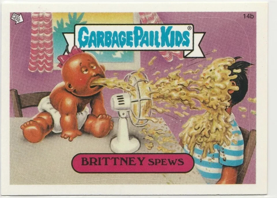 Brittney Spews #14b Garbage Pail Kids GPK 2003 ANS1 All-New Series 1