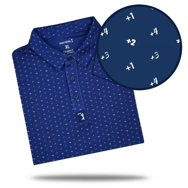 New Bogey Bros Golf Big Numbers Polo