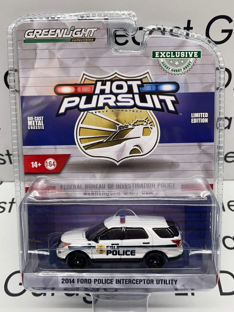 2014 Ford Police Interceptor Utility FBI 1:64 Diecast Hot Pursuit Model by Greenlight